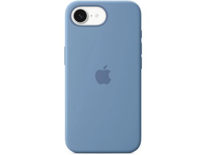 apple iphone 16e silicone case winter blue ien541795