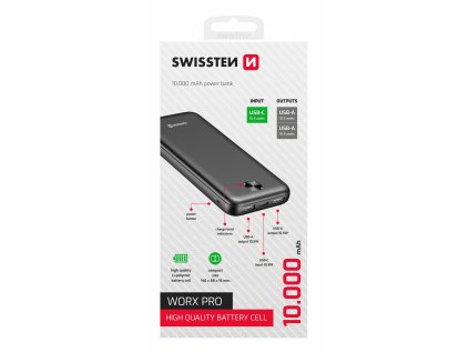 swissten power bank 10000 mah worx pro cerna ien555317