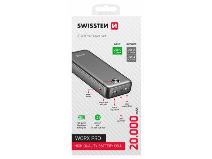 swissten power bank 20000 mah worx pro cerna ien555321