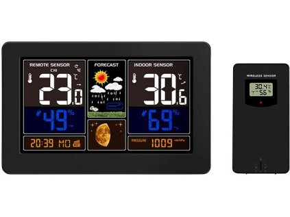solight meteostanice aplikace smart life extra velky barevny lcd teplota vlhkost tlak usb nabijeni cerna ien472651