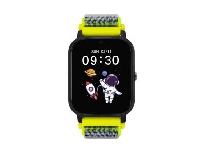 garett smartwatch kids tech 4g green velcro ien555382