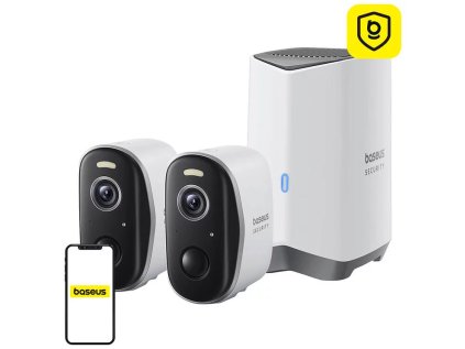 venkovni kamera baseus security n1 plus 2k sada 2ks centralni stanice bila ien555492