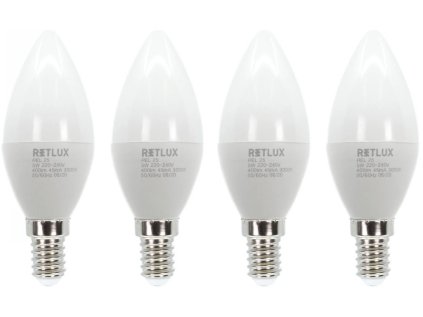 retlux rel 35 e14 c37 led zarovka 4x 5w ien490978