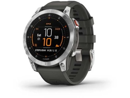 garmin epix glass silver gray band ien395630