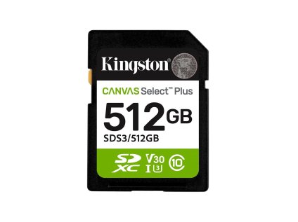 kingston sdxc 512gb canvas select plus gen 3 ien557365
