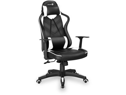 connect it lemans pro herni kreslo bila ien390024
