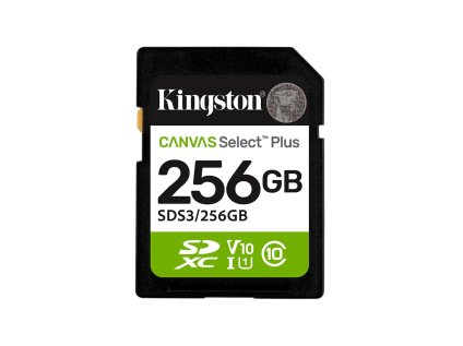 kingston sdxc 256gb canvas select plus gen 3 ien557364