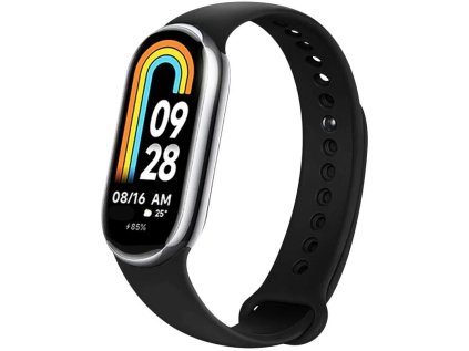 silikonovy reminek fixed silicone strap pro xiaomi mi band 8 smart band 9 cerny ien529833