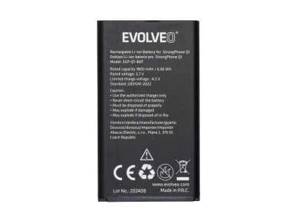 evolveo orig baterie 1800 mah pro maxphone a1 strongphone q1 z4 w4 ien557899