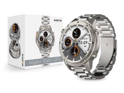 chytre hodinky aligator watch gps stribrne ien558400