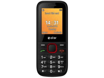 mobilni telefon estar x18 cerveny ien553680