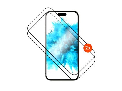 tvrzene sklo fixed full cover s aplikatorem pro apple iphone 17 pro 2ks cerne ien562841