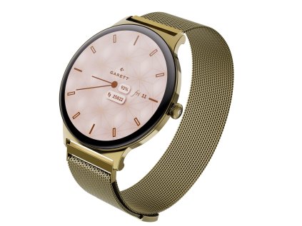 garett smartwatch verona 2 zlata gold mesh steel ien562375