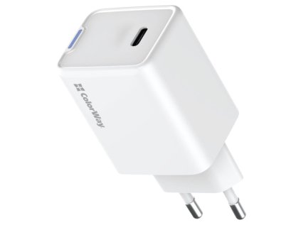 colorway 1x usb c sitova nabijecka gan pd pps 45w bila ien563384