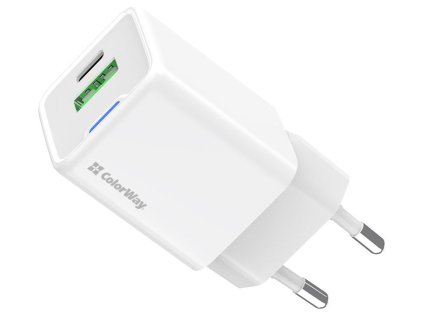 colorway 1x usb c sitova nabijecka gan pd pps qc 30w bila ien563385