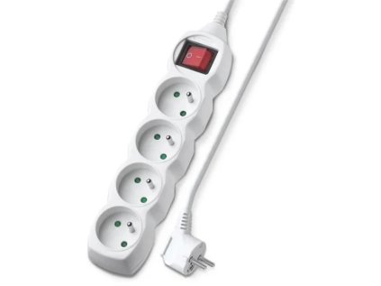 geti prodluzovaci kabel gec45s 4 zasuvky 5m s vypinacem ien509843