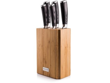 g21 sada nozu gourmet stone 5 ks bambusovy blok ien413766
