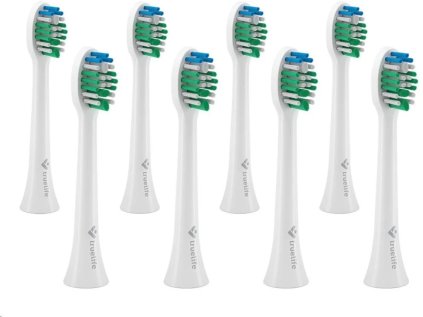 truelife sonicbrush compact heads white standard 8 pack ien404451