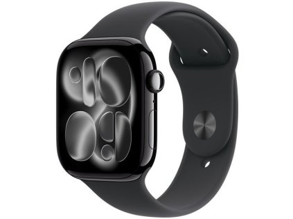 apple watch series 11 gps 46mm black aluminium black sport band m l ien562986
