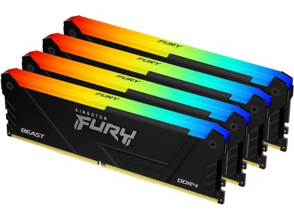 kingston fury beast dimm ddr4 64gb 3200mhz 1gx8 rgb kit 4x16gb ien502713