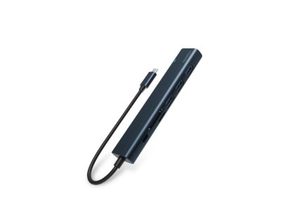 spello usb c hub slim 7v1 100w usb c pd 3 usb a hdmi slot na sd tf kartu temne inkoustova vsechny porty v jednom ien566677