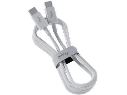 datovy kabel allity auc 03 usb c usb c 1m 100w bily ien533703