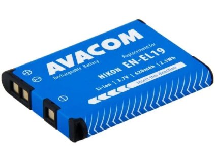 avacom nikon en el19 li ion 3 7v 620mah 2 3wh ien135726