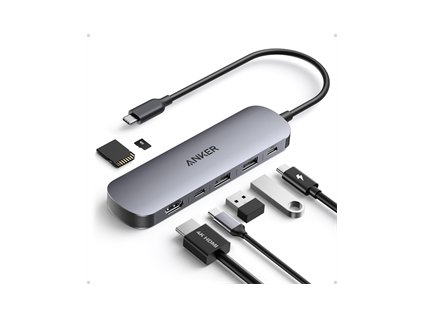 dokovaci stanice 7v1 anker nano 100w 2xusb c 2xusb 1xhdmi sd microsd slot seda ig567947
