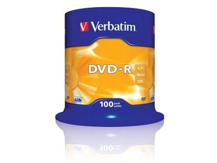 verbatim dvd r 16x 4 7gb 100 ks spindl ien52101