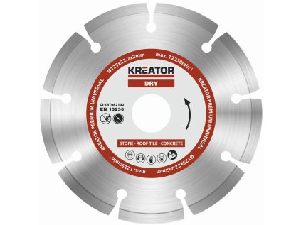 kreator krt082102 diamantovy kotouc segmentovy 125mm premium ien494632