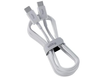 datovy kabel allity auc 03 usb c usb c 2m 100w bily ien533709