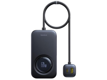 nabijecka do auta baseus primetrip usb c 1 5m 60w 3x usb 3x usb c cerna ien569287