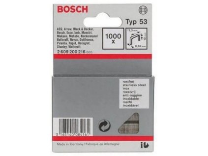 bosch sponky do sponkovacky z tenkeho dratu typ 53 nerezove 2 609 200 216 ien568462