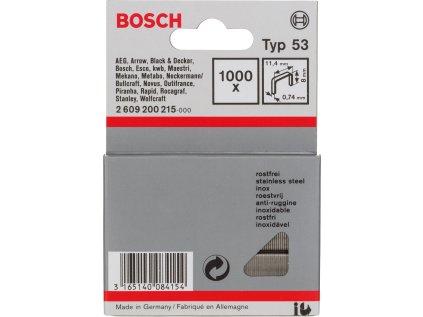bosch sponky do sponkovacky z tenkeho dratu typ 53 nerezove 2 609 200 215 ien568463