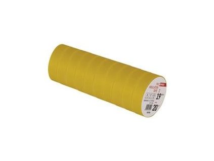 izolacni paska pvc 19mm 20m zluta ig430219