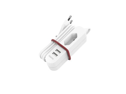 hama sitova nabijecka s prodluzovacim kabelem 2x usb a 1x el zasuvka euro 1 9 m ien486358