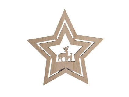 solight led nastenna dekorace vanocni hvezda 24x led 2x aa ien473040