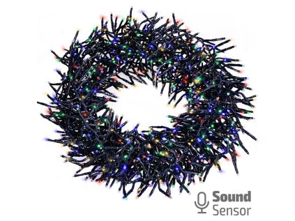 solight led venkovni vanocni retez s dalkovym ovladanim a zvukovym senzorem 576 led 8 funkci casovac ip44 vicebarevn ien472859