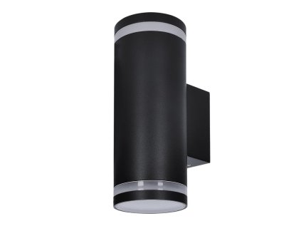 solight led venkovni nastenne osvetleni potenza 2x gu10 cerna ien515694