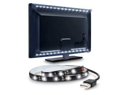 solight led pasek pro tv 100cm usb vypinac studena bila ien473138