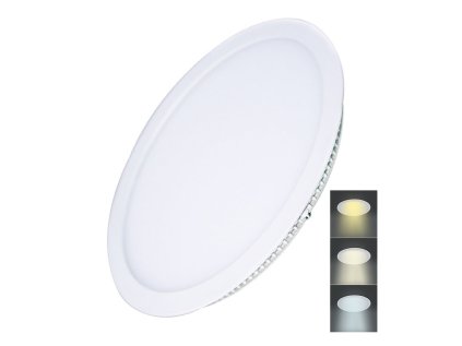 solight led mini panel cct podhledovy 24w 1800lm 3000k 4000k 6000k kulaty ien473098