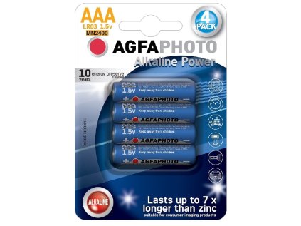 agfaphoto power alkalicka baterie lr03 aaa blistr 4ks ien527599