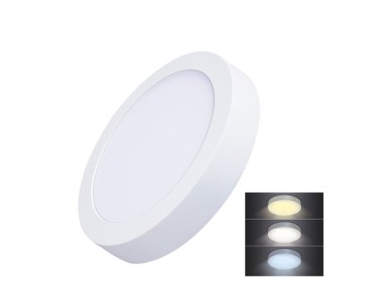 solight led mini panel cct prisazeny 18w 1530lm 3000k 4000k 6000k kulaty ien473104