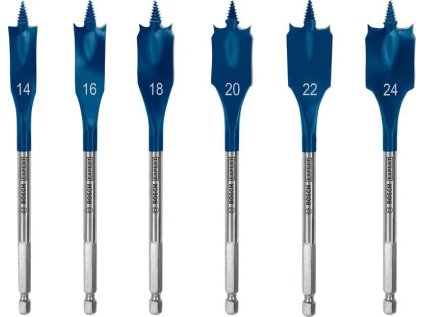 bosch 6dilna sada plochych vrtaku do dreva expert self cut speed 14 16 18 20 22 24 mm 2 608 900 332 ien568614