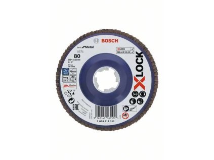 bosch lamelovy brusny kotouc pro x571 125 mm g80 x lock 2 608 619 211 ien568544