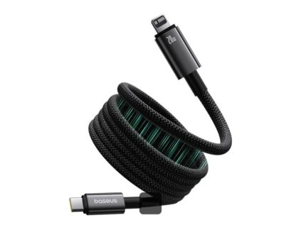 magneticky nabijeci kabel baseus tungsten usb c lightning 1m 20w cerny ien539903