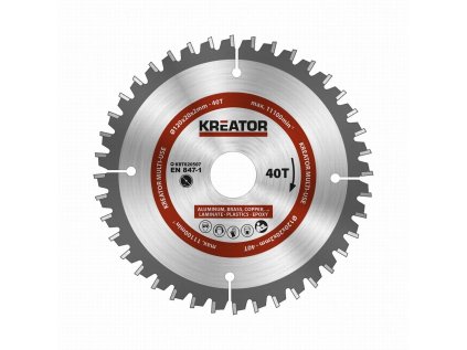 kreator krt020507 pilovy kotouc univerzalni 120mm 40t ien495001
