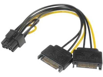 akasa adapter 2x sata na 6 2pin pcie ien367179