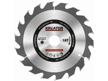 kreator krt020404 pilovy kotouc na drevo 140mm 18t ien273533