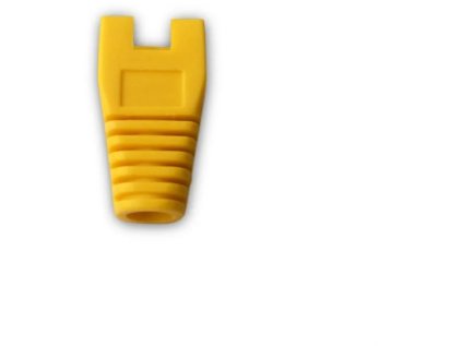 datacom navlek pro plug rj45 s vyrezem zluty ien101015